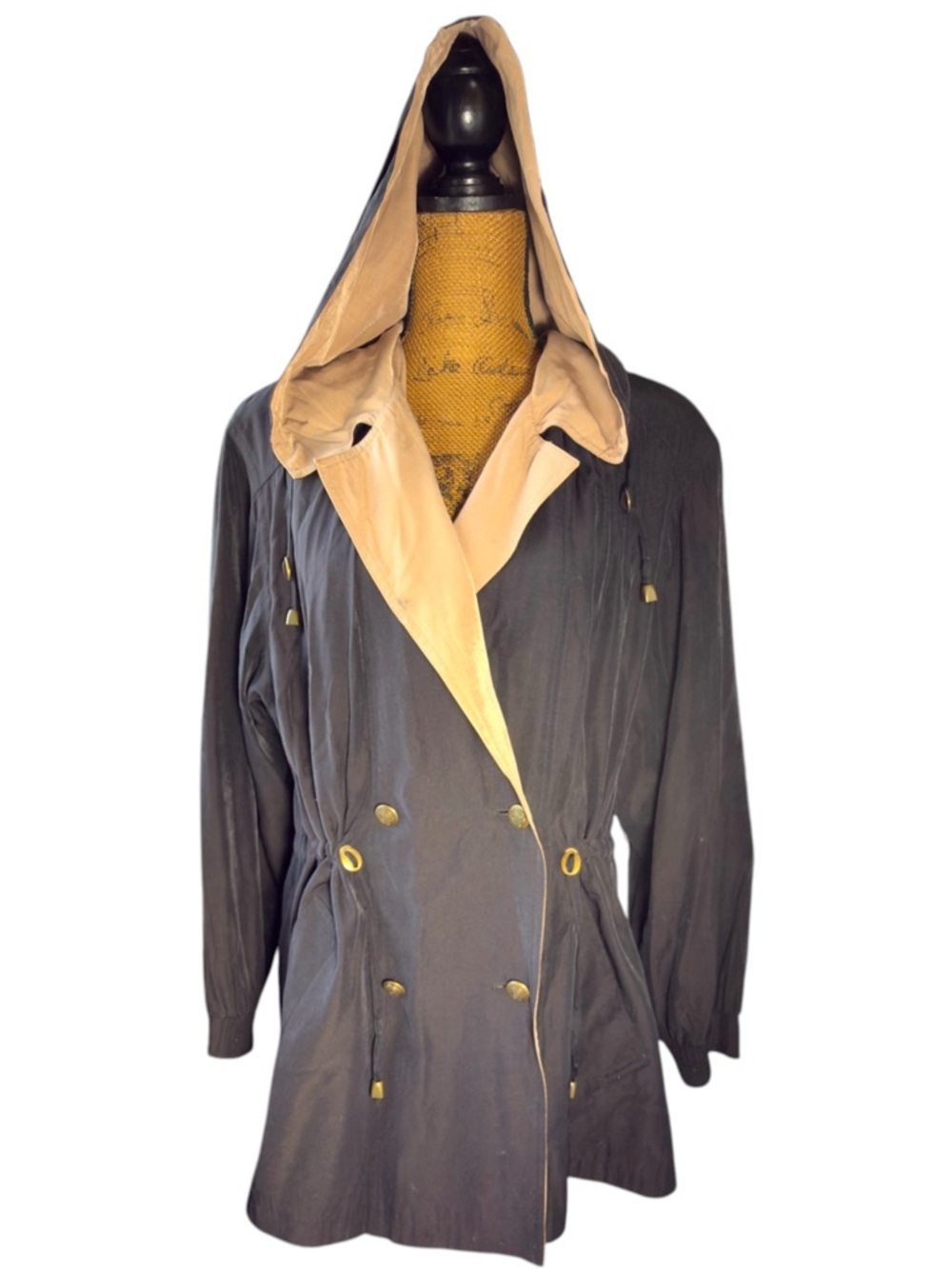 Gallery hooded windbreaker/raincoat trench Women’s size medium | vv